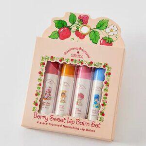 NWT Célavi X Strawberry Shortcake Berry Sweet Lip Balm Set